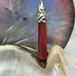 Pendentif Cornaline NO 1 - acier inoxydable