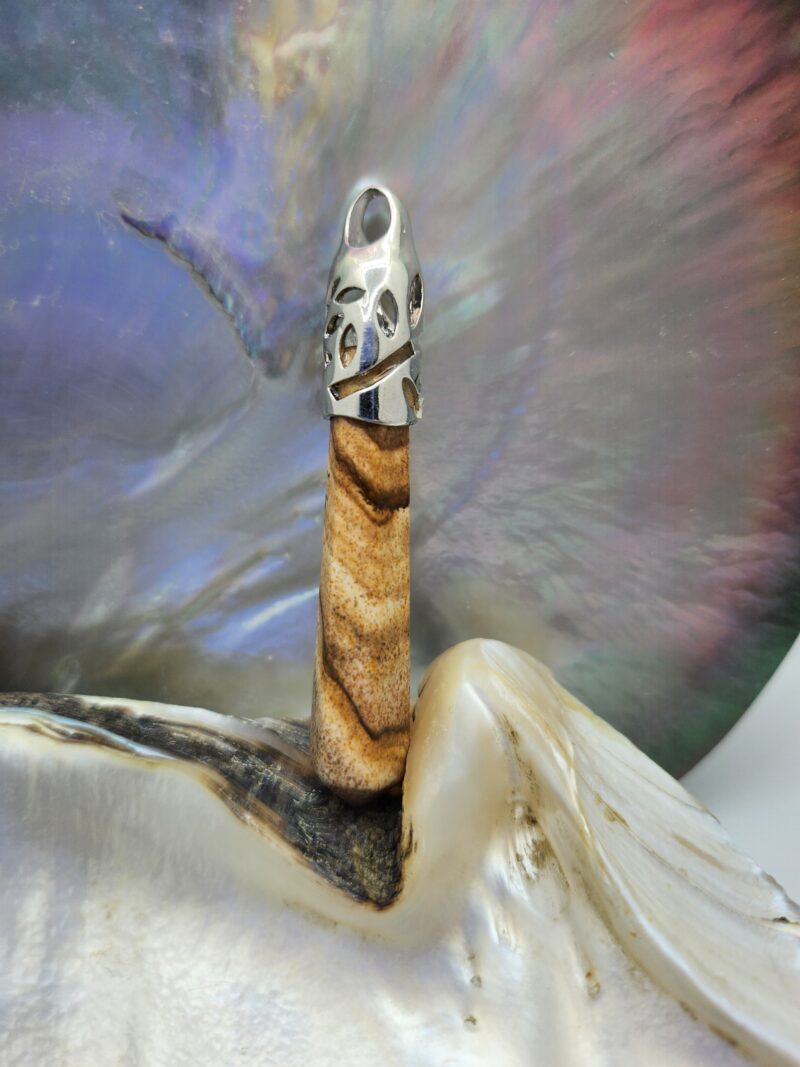 Pendentif Jaspe Paysage NO 1- acier inoxydable